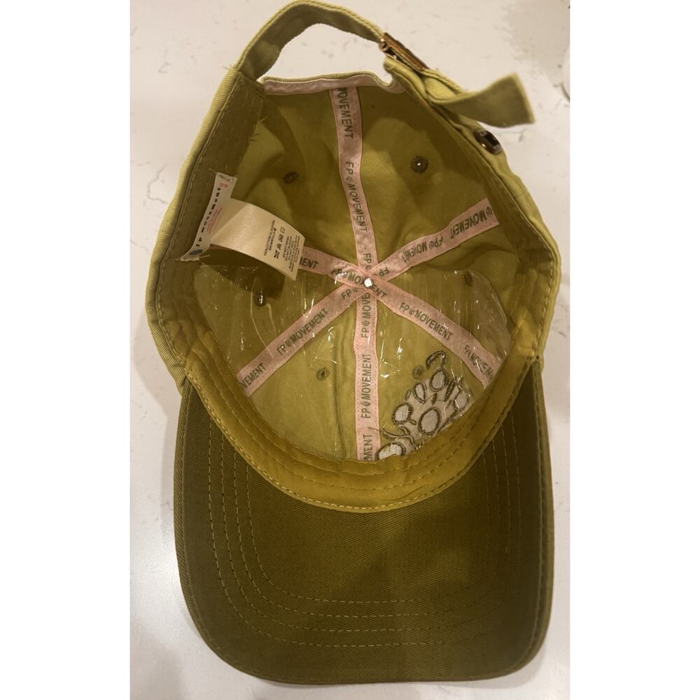 New Free People FP Movement Out Of Bounds Green Baseball Logo Hat Cap - Picture 5 of 7